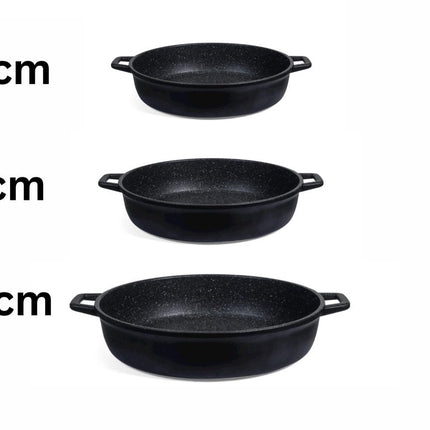Hakal "Egg To Go" Pannenset - 3-delige Set (16, 18 & 20 cm) - Keramische Antiaanbaklaag - Inductie & Ovenbestendig