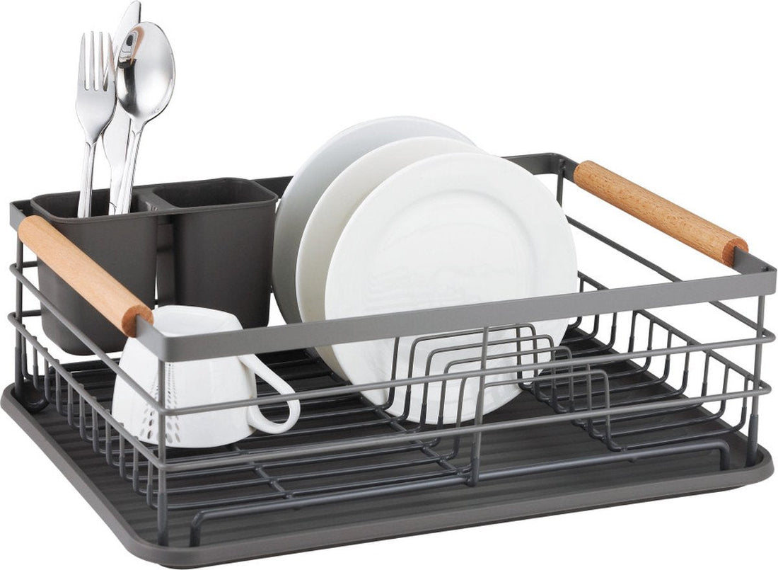 Kinghoff 1729 - Dish drainer - metal - with removable cutlery drainer