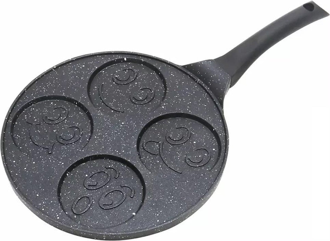 Kinghoff 1672 - Poêle à pancakes - 26,5 cm - Visages