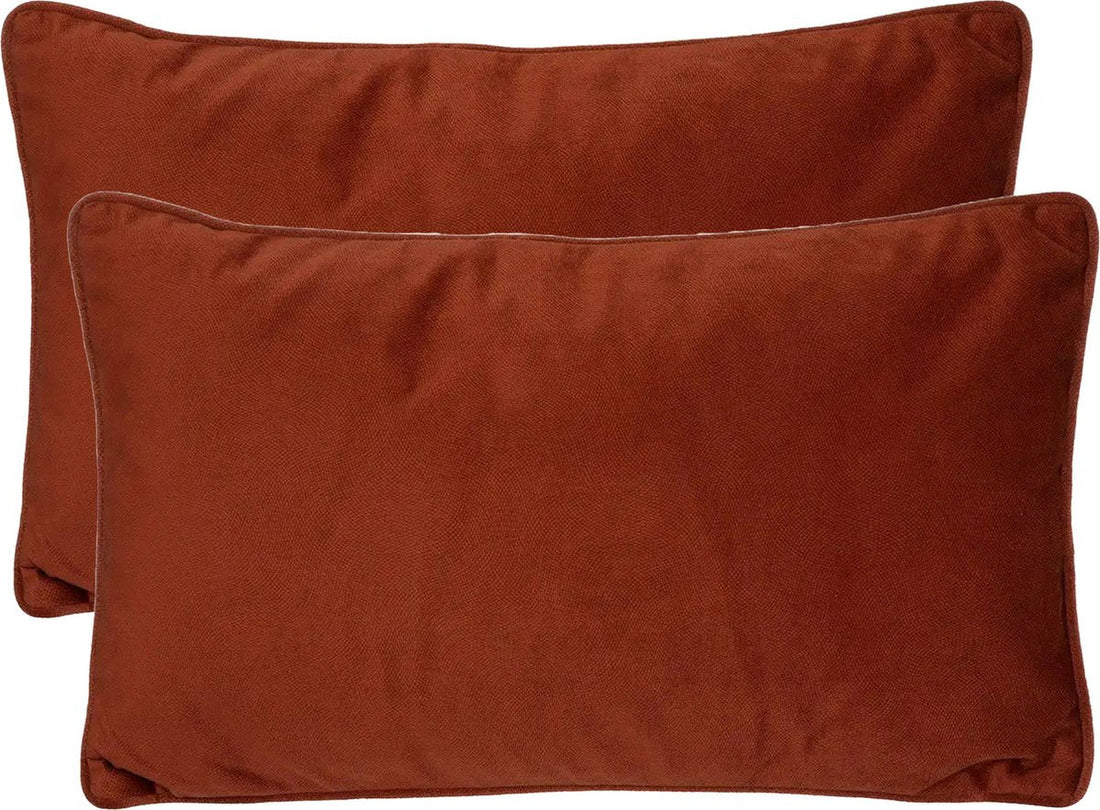 Terracotta sierkussens Sophia van Atmosphera – set van 2, 30 x 50 cm