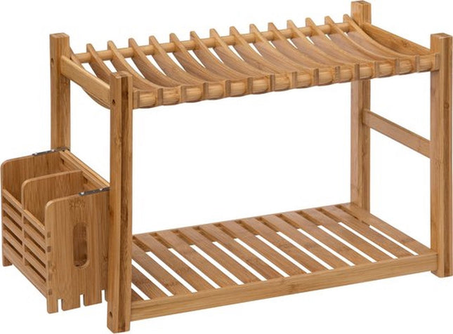 5Five Bamboe Afdruiprek - 2 niveau's - 53x25x33cm - Beige