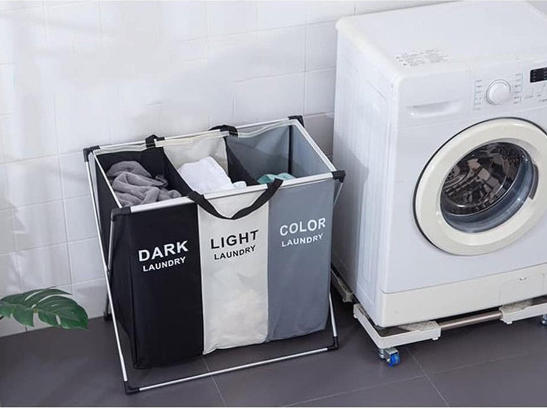 Freestanding Laundry Hamper with 3 Compartments – 135L Organizer