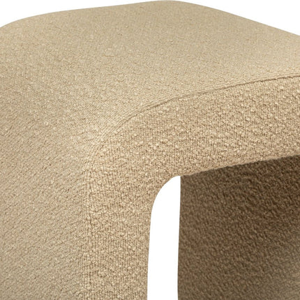 Atmosphera Sevi Sitzhocker - Bouclé - Beige
