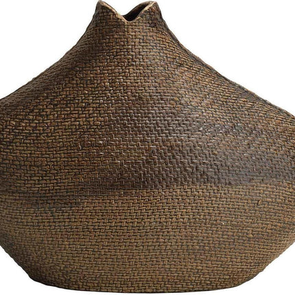Cosy @ home Vaas bruin 30x11xh22cm aardewerk