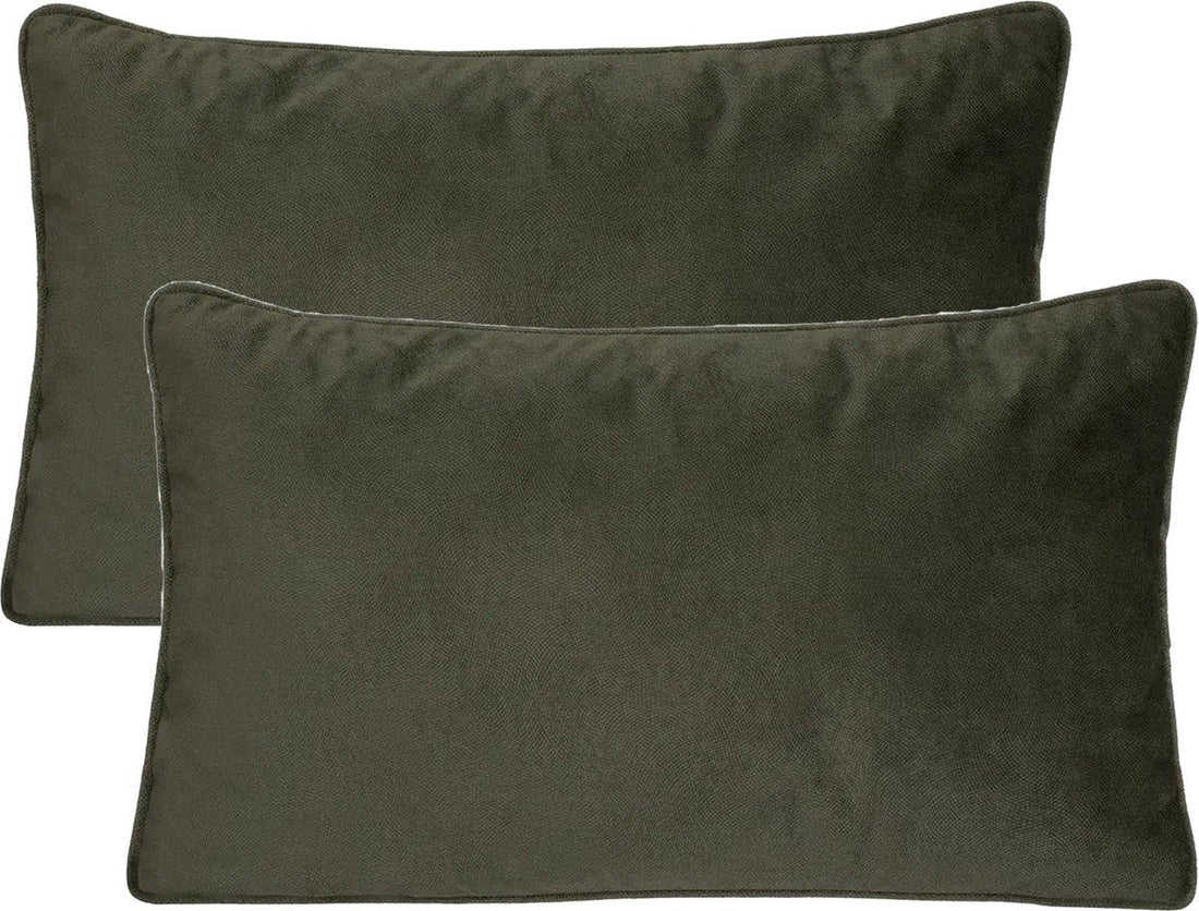 Atmosphera Banc/coussins décoratifs Sophia - 2 pièces - 30 x 50 cm - polyester avec fermeture éclair
