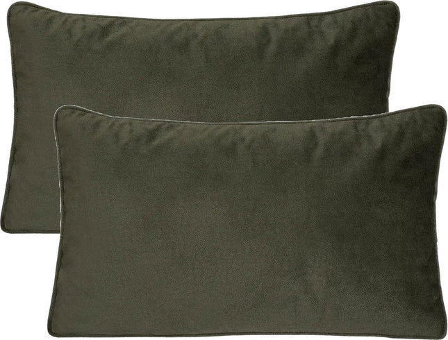 Atmosphera Bank-/Sitzkissen Sophia - 2er-Set - 30 x 50 cm - Polyester mit Reißverschluss