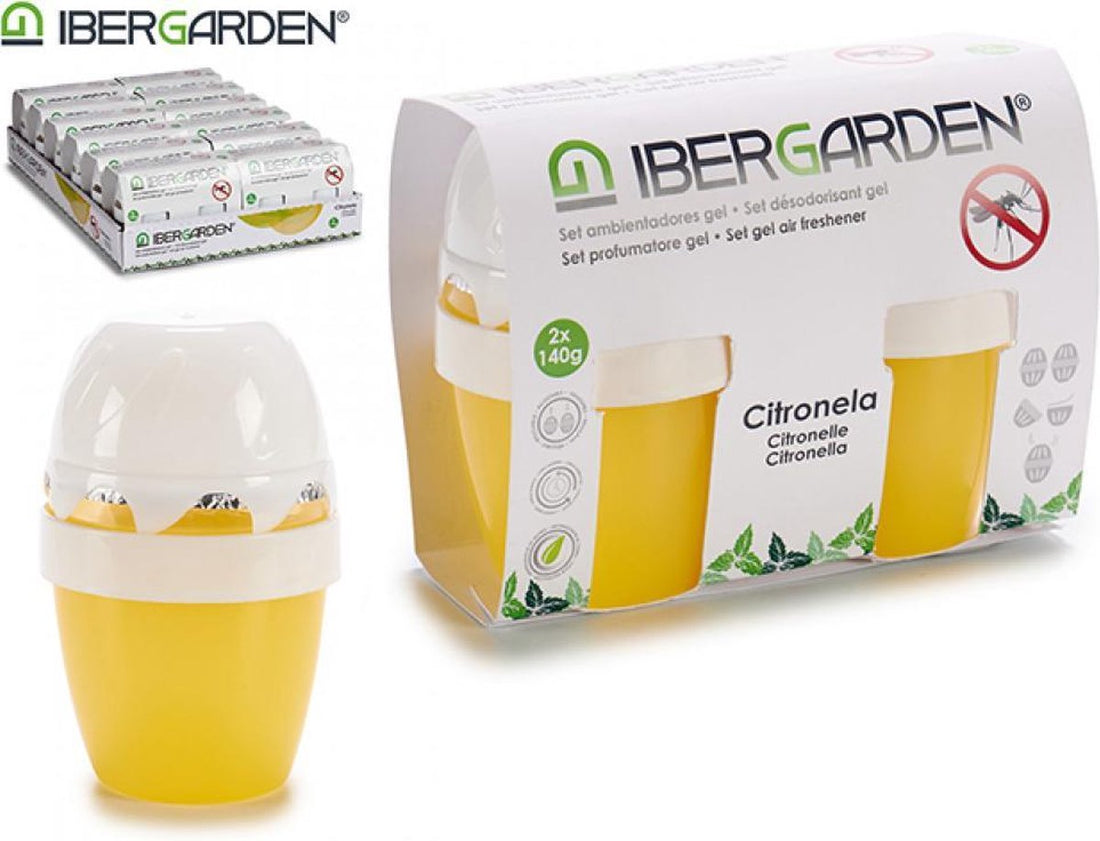 Désodorisant Ibergarden Citronnelle 14 X 9,5 Cm Jaune 2 Pièces