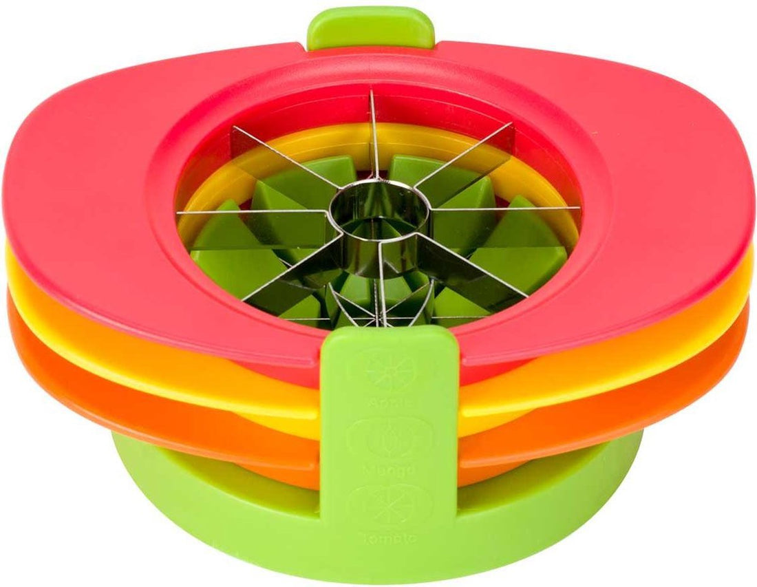 COUPE-FRUITS VERT 3 LAMES 18,5X13X7,8CM