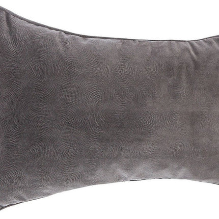 Atmosphera Bank-/Zierkissen Wohnzimmer Sophia - 30 x 50 cm - Dunkelgrau - Polyester - mit Reißverschluss