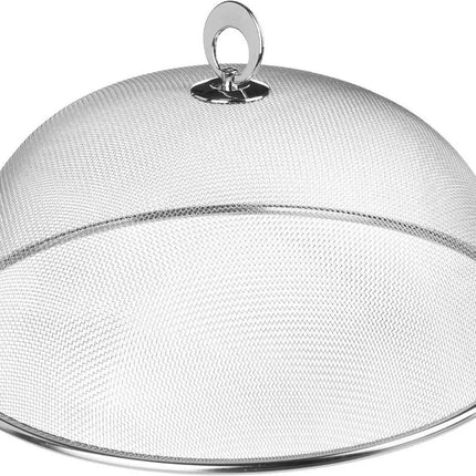 Fliegenhaube/Essenshaube Edelstahl rund D30 cm - Essen/Lebensmittel vor Ungeziefer schützen - Abdeckhauben