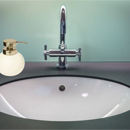 5Five Seifenspender Savon - Kunststein - elfenbein - Kunststein - 10 x 12 cm - 400 ml