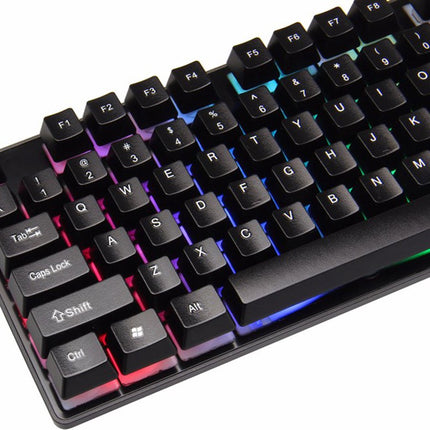Gaming Toetsenbord  - Spatbestendig -  RGB Led Verlichting - QWERTY - Plug & Play - Anti Ghosting Functie - Levensduur : 15 miljoen klikken