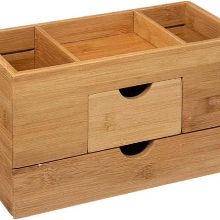 5Five Make up / Sierraden organizer - Bamboe - 2 Lades en 3 vakken