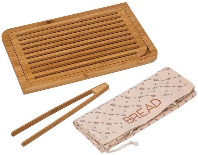 Brotschneidebrett mit Zubehör Bambus 40x27cm - 5 five simply smart