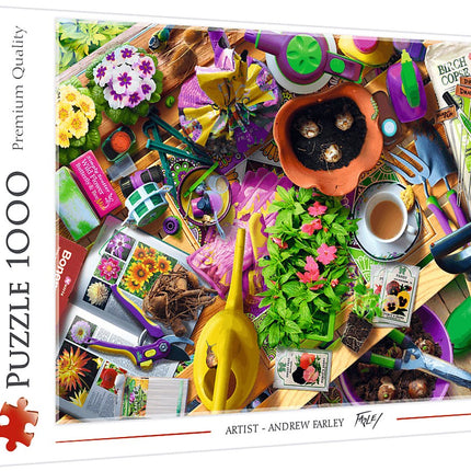 Trefl puzzel - Tuin opruimen - 1000 stukjes - FSC karton.