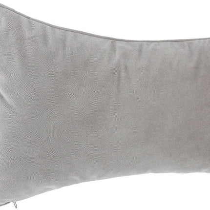 Atmosphera Bank-/Zierkissen Wohnzimmer Sophia - 30 x 50 cm - Silbergrau - Polyester - mit Reißverschluss