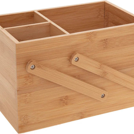 Luxuriöser Make-up Organizer mit 2 Etagen – Bambusholz