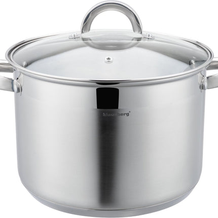 Klausberg 7738 - Kookpan met pasta inzetpan - 2 delig - 24 cm - 7.5 liter - rvs - alle warmtebronnen
