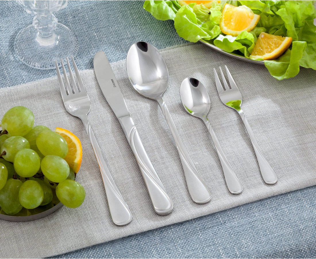 KINGHOFF 3553 - mallette ménagère de luxe - 72 pièces - 12 personnes - Couverts modernes