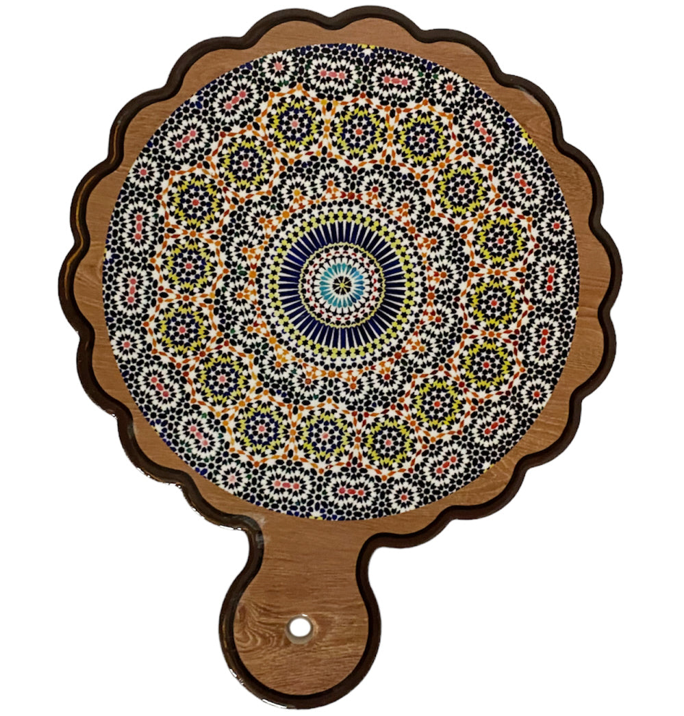 Moroccan ceramic coaster
