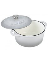 Kinghoff 1521 - cocotte en fonte - Ø24 cm - 4L - gris - émaillée