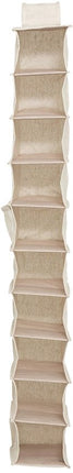 Kledingkast hang organizer 10-vaks Five® - Dressy+ - Beige
