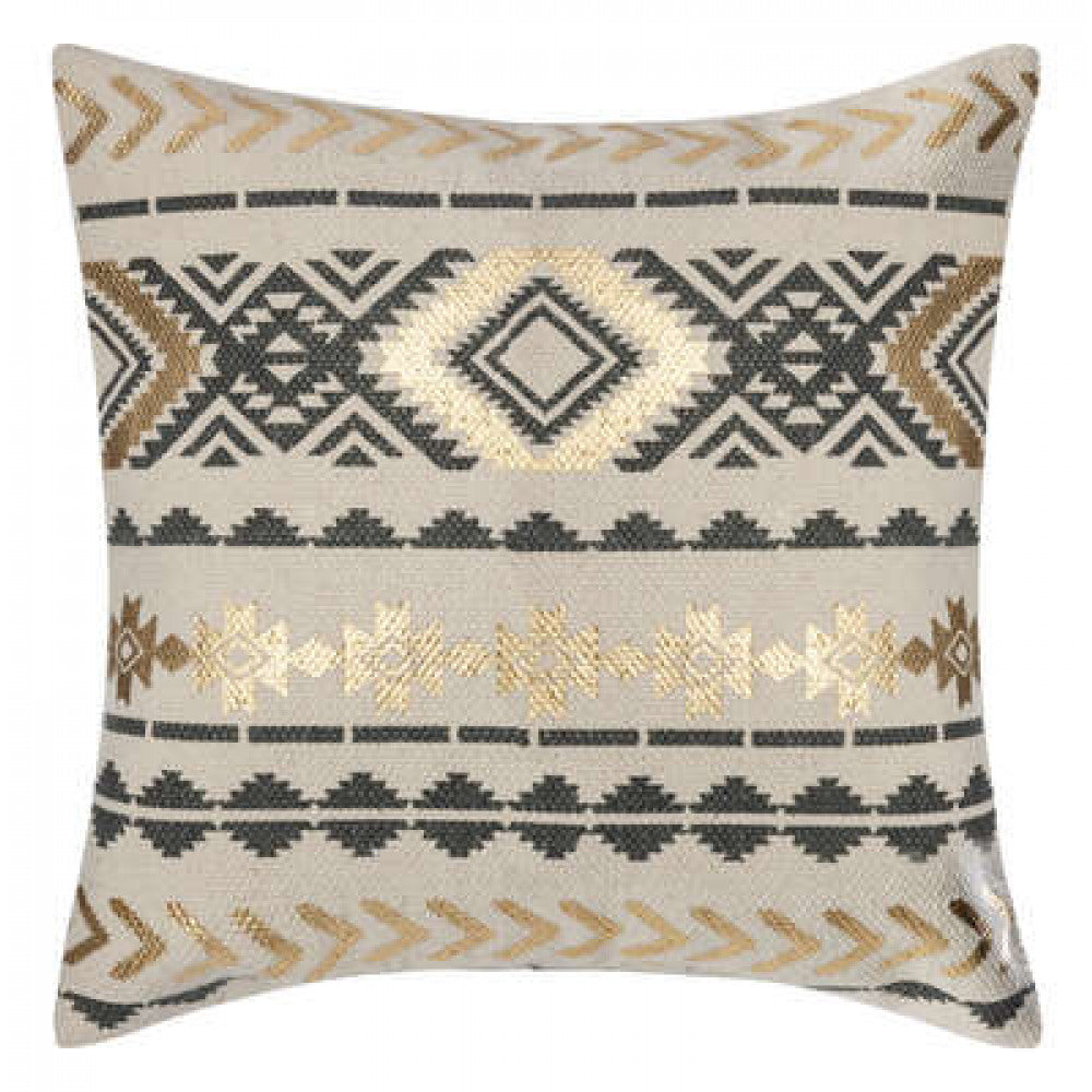 Decorative cushion cover with gold 40x40 cm