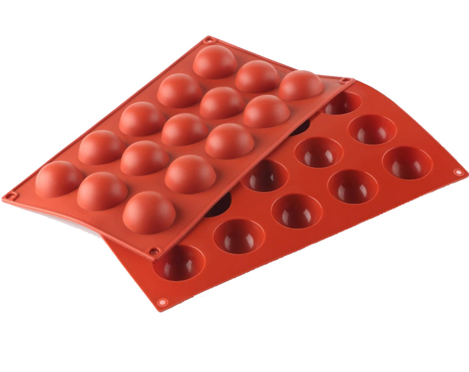 Silicone Half Sphere Baking Mold 15 cavities