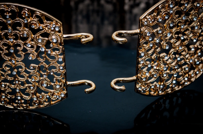 Ceinture ovale dorée