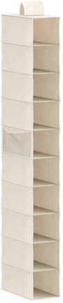 Kledingkast hang organizer 10-vaks Five® - Dressy+ - Beige