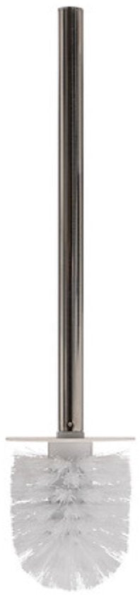 Natureo Badkameraccessoiresset - Luxe Badkamer Set - Badkamer Accessoires Set - Toiletborstel - Tandenborstelhouder - Zeepdispenser 300 ml - Polyresin/ASH - Wit