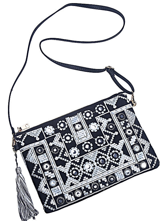 Pochette noire/blanche