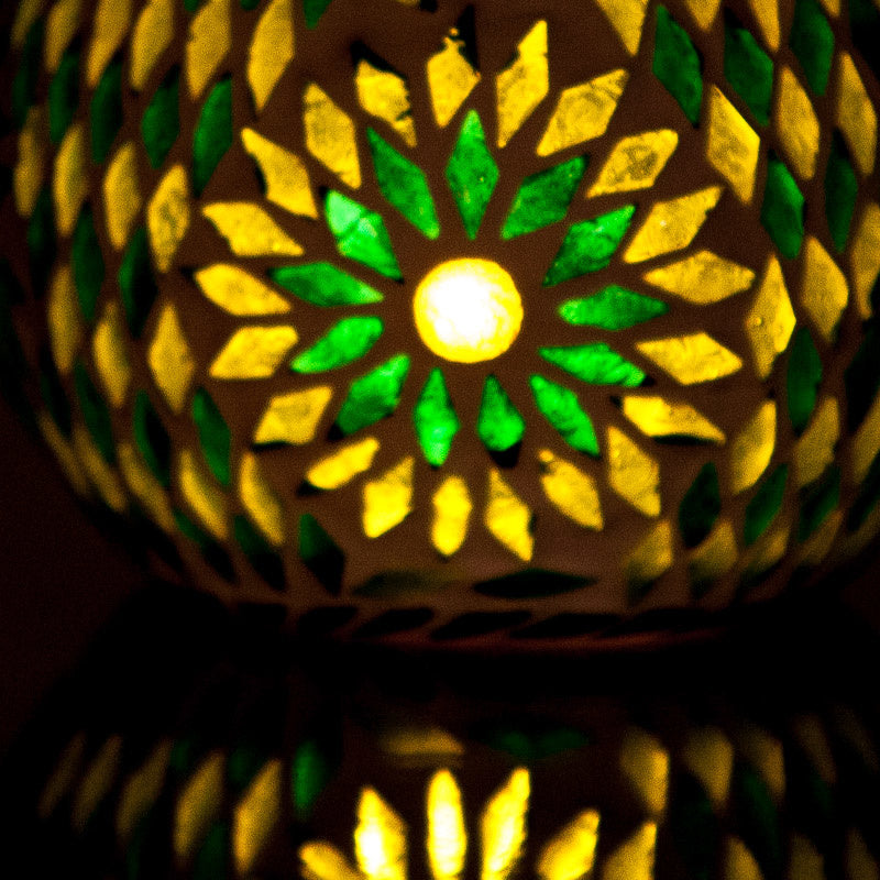 Photophore mosaïque sphérique Ø 15 cm