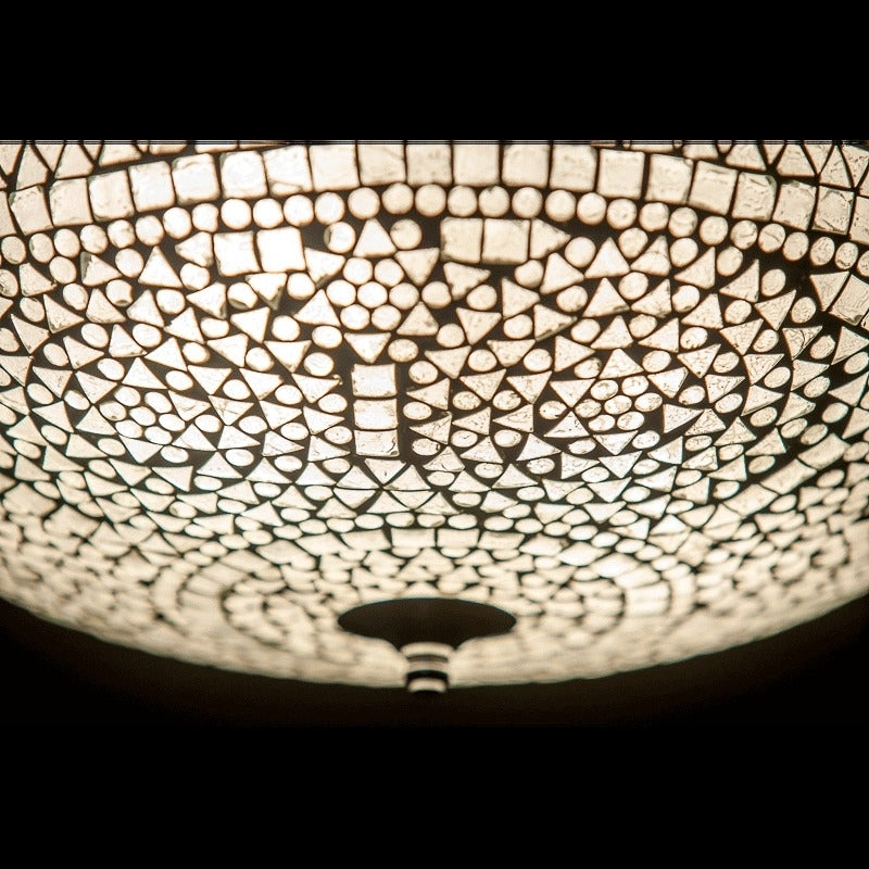 Oriental mosaic ceiling lamp - diameter 38