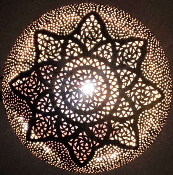 Oriental filigree pendant lamp Marrakech XL