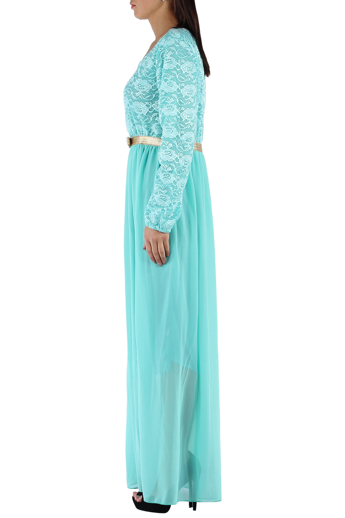 Robe longue-Aigue-marine