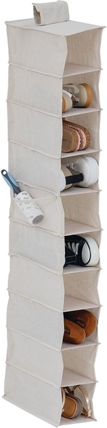 Kledingkast hang organizer 10-vaks Five® - Dressy+ - Beige