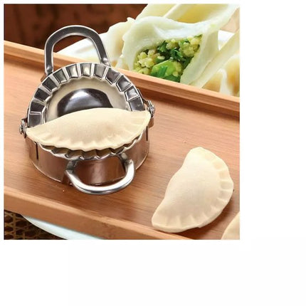 Kinghoff 2-in-1 Teigpresse - Teigformer - Edelstahl - Ravioli, Dumpling & Samosa Maker - 13 x 8 x 2,5 cm - Spülmaschinenfest - Pastetenformer - Teigformer
