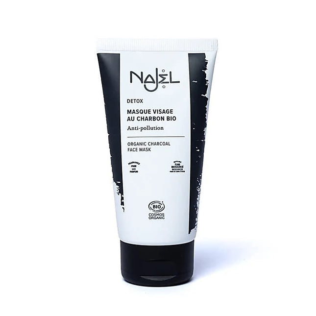 Najel Reinigende Holzkohle-Gesichtsmaske BIO
