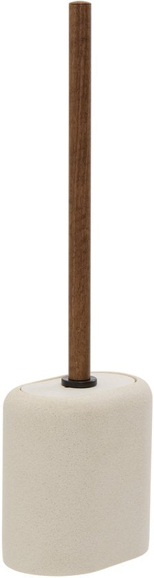 5Five Argiléo Toiletborstel in houder - 12x8x39cm - Beige