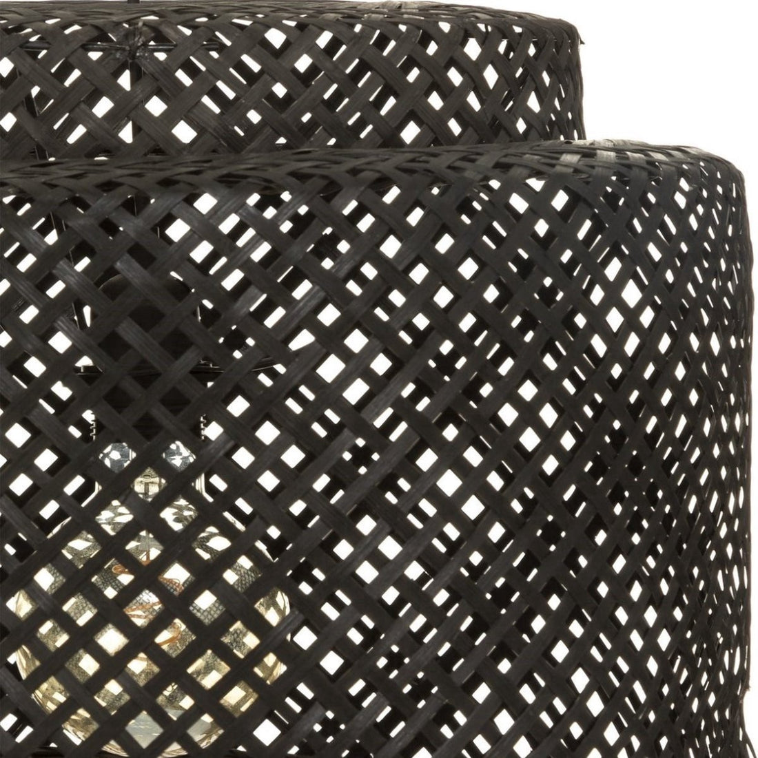 Woven Bamboo Pendant Light - Lighting - Rattan - Ø40 cm - Black