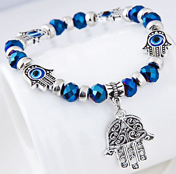 Bracelet Khamsa bleu