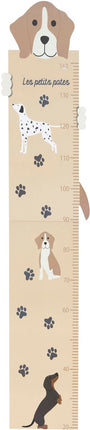 Atmosphera Kids Wachstumsmesser Woef - Kinder-Messlatte - B29xH140cm - Beige