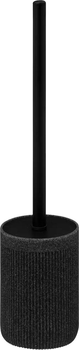 5Five toiletborstel Onyx met houder – antraciet polystone, leisteenlook, 40 cm
