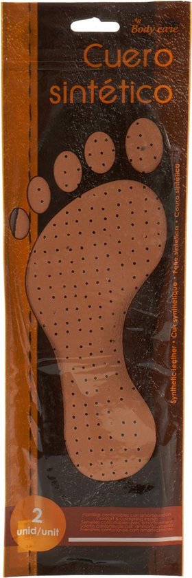 Insoles 36 X 11.5 Cm Faux Leather Brown