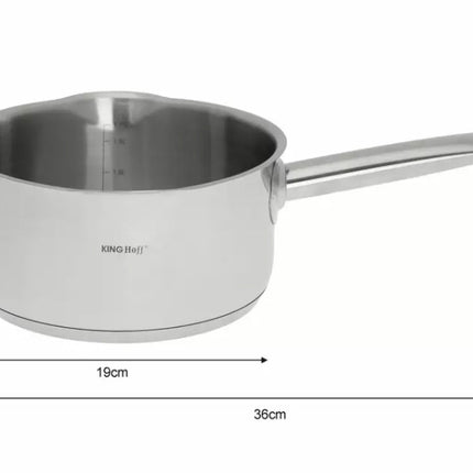 Stieltopf - Soßenpfanne Edelstahl - 2,1 Liter - 18 cm
