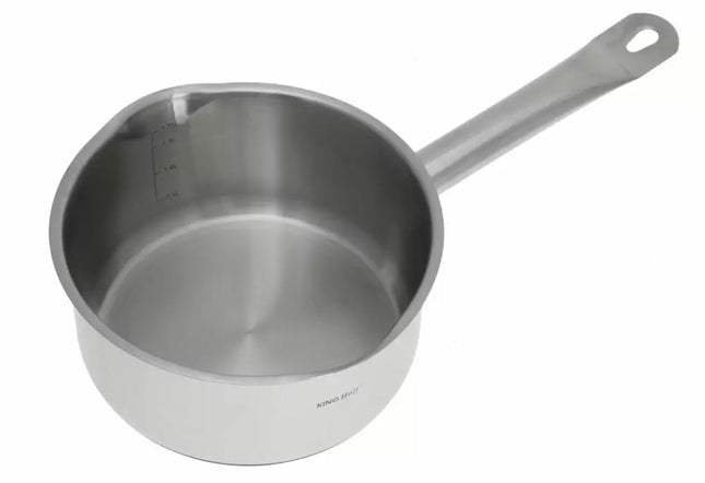 Stieltopf - Soßenpfanne Edelstahl - 2,1 Liter - 18 cm