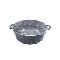 Klausberg 7526 - Kochtopf mit Deckel - marmorgrau - 28 cm - 10 Liter