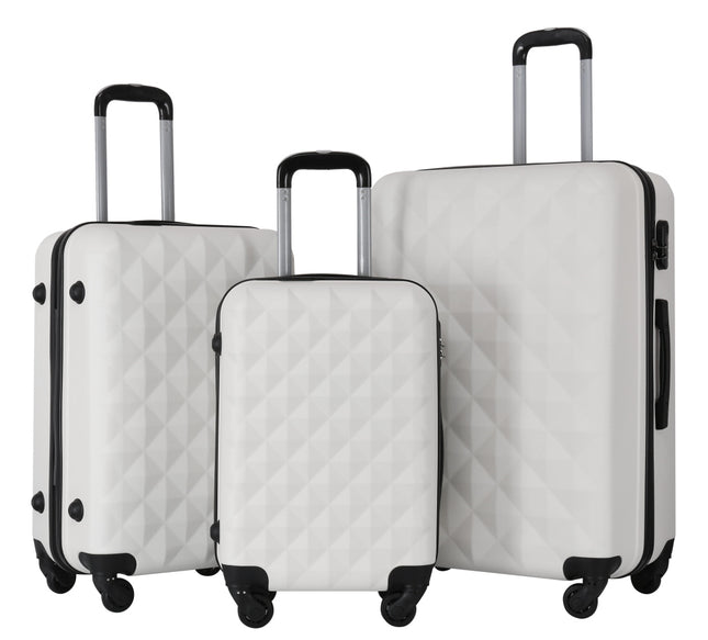 3-teiliges Hartschalenkoffer-Set – ABS – 360°-Rollen – Doppelrollen