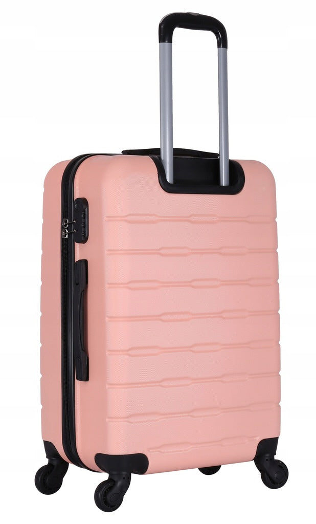 Kofferset 3-delig lichtroze – harde ABS koffers met 360° zwenkwielen – foto 4